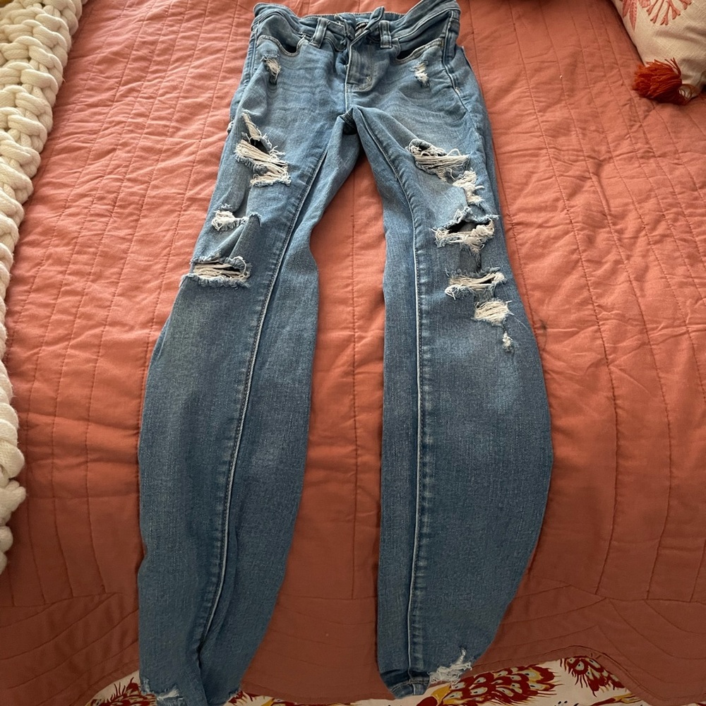American Eagle - next level stretch jeans, size 000 regular